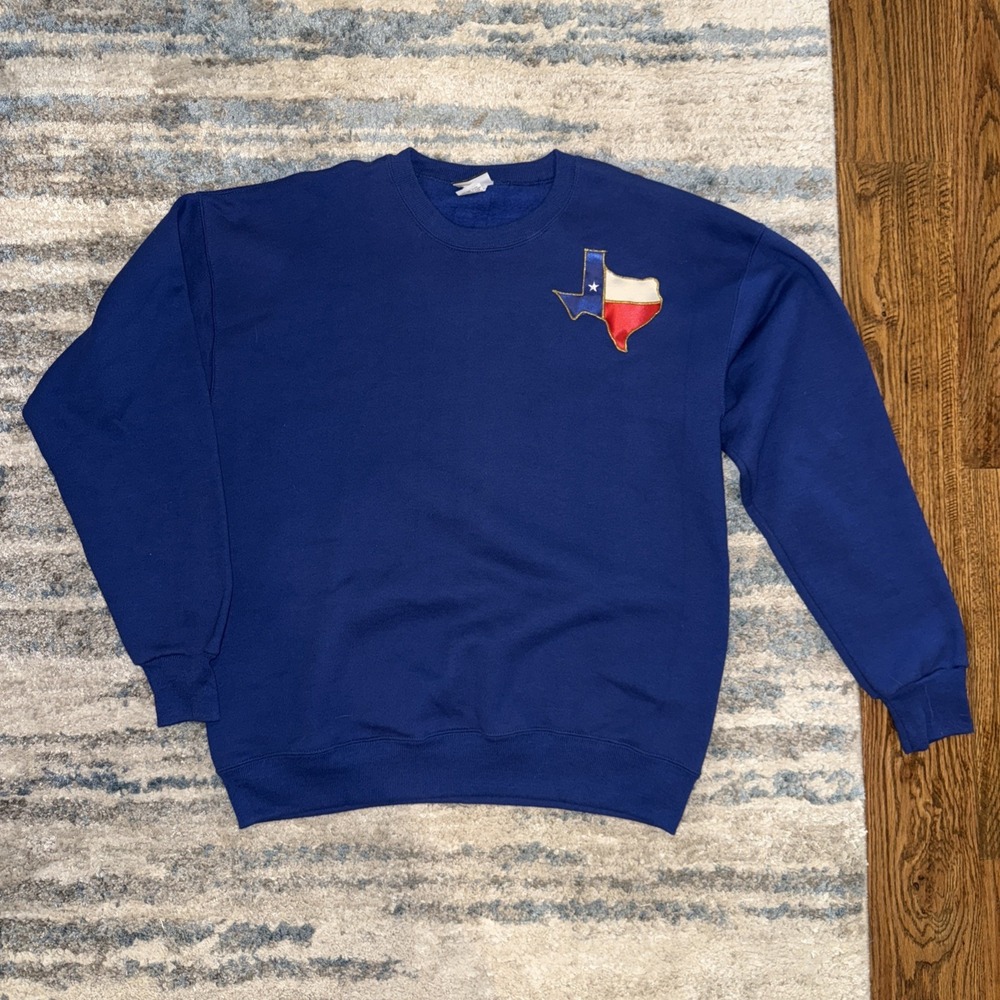 Vintage 90s Lee Sturdy Sweats Pullover Sweater Texas Embroidered Mens XL A0002‎